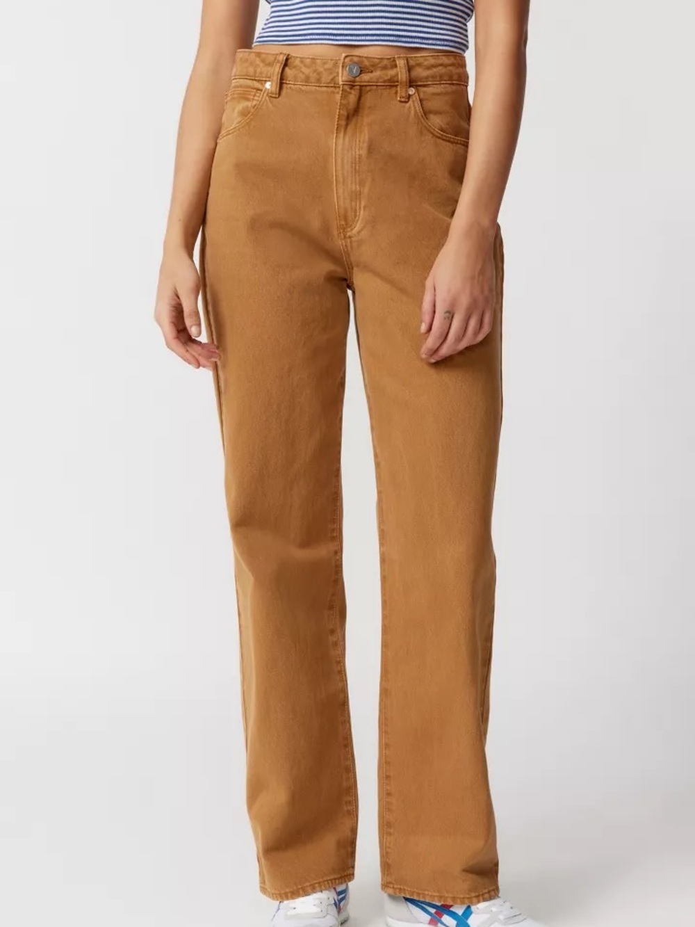 Abrand 25 A Carrie High-Rise Straight Leg Jeans Women’s Caramel Brown 73165